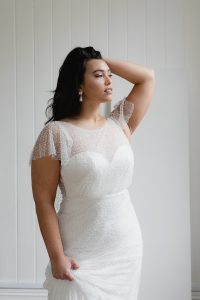 Beaded wedding dress available in Adelaide by Hera Couture