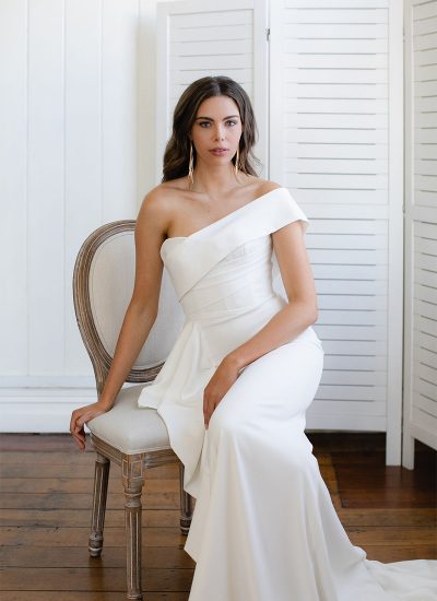 Classic off the shoulder wedding dresses Adelaide Hera Couture