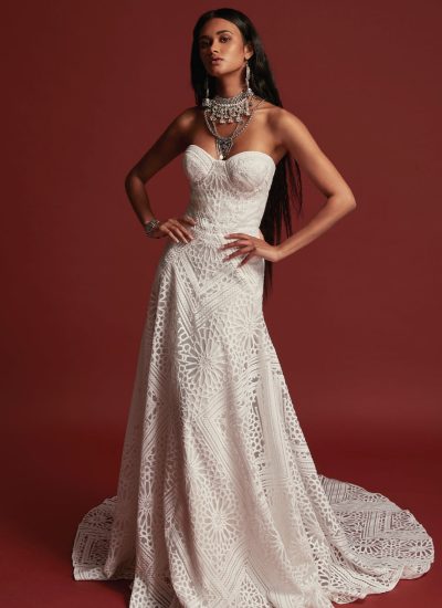 Boho wedding dresses Adelaide Rue De Seine Cruz strapless gown
