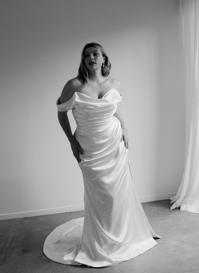 Jeanne plus side wedding dresses Adelaide Hera Couture