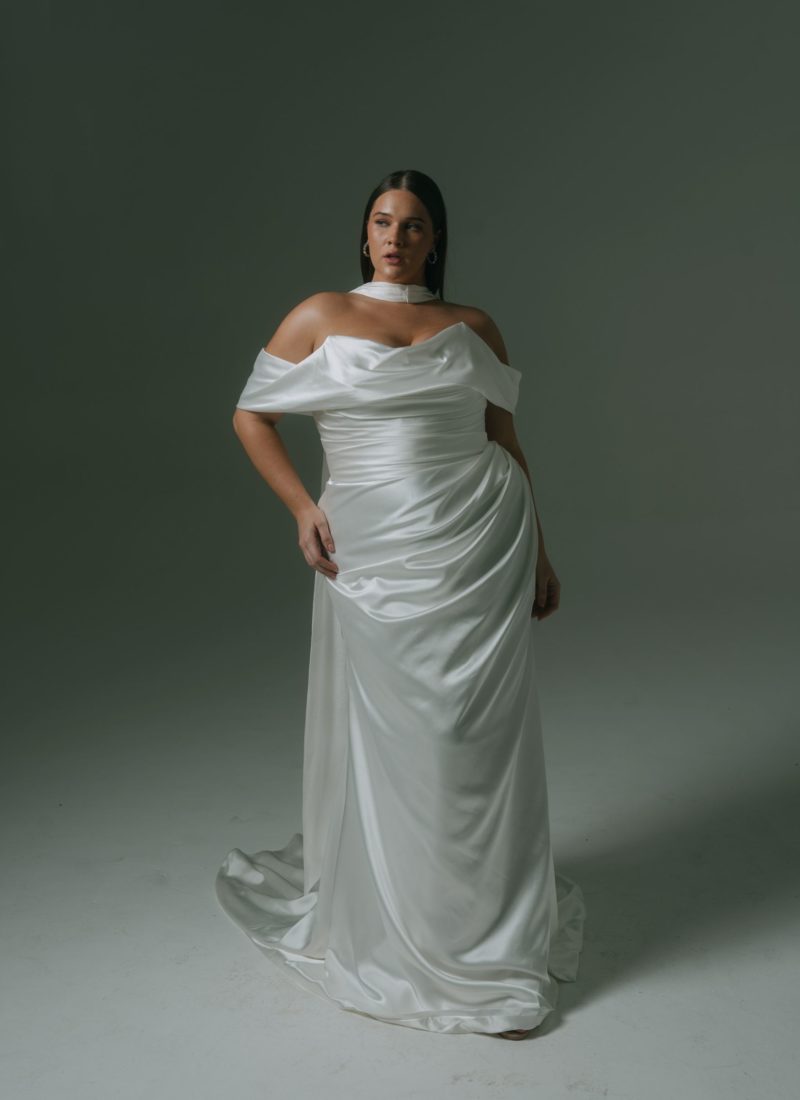 Jeanne plus side wedding dresses Adelaide Hera Couture