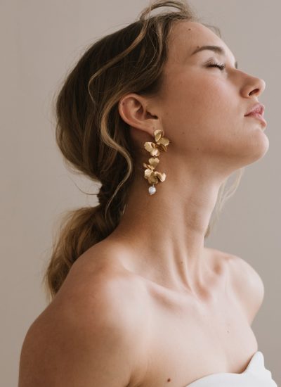 Maison Sabben french bridal earrings pearl