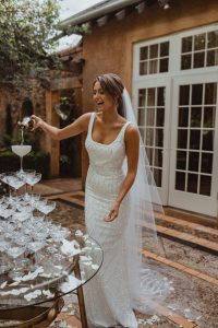 River beaded wedding dress by Anna Campbell available in Adelaide