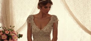 wedding dresses Adelaide Vintage inspired embellished gown Anna Campbell