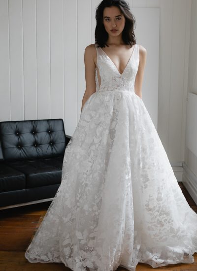 A line wedding dresses available in Adelaide by Hera Couture