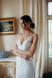 Lace wedding dress by Hera Couture