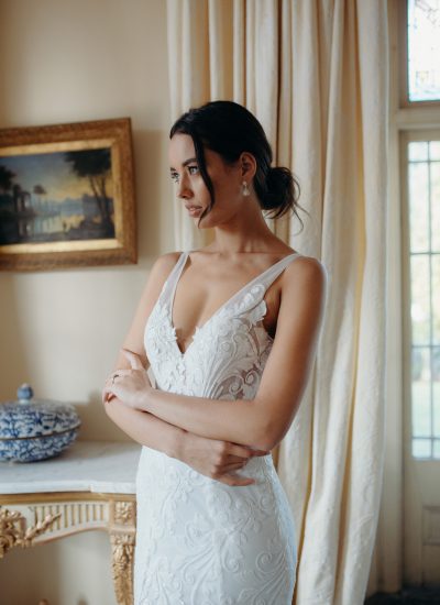 Lace wedding dress by Hera Couture