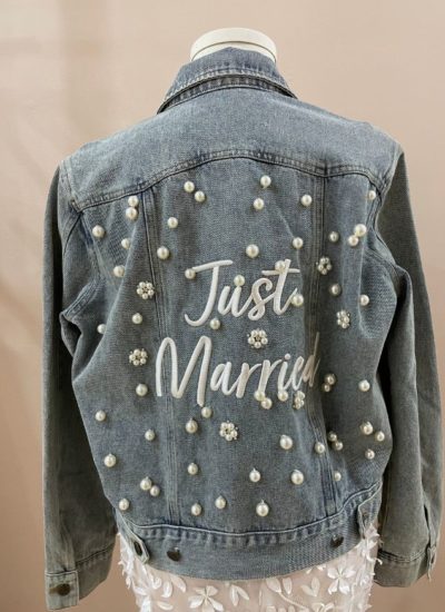 Bridal denim jacket available in Adelaide South Australia