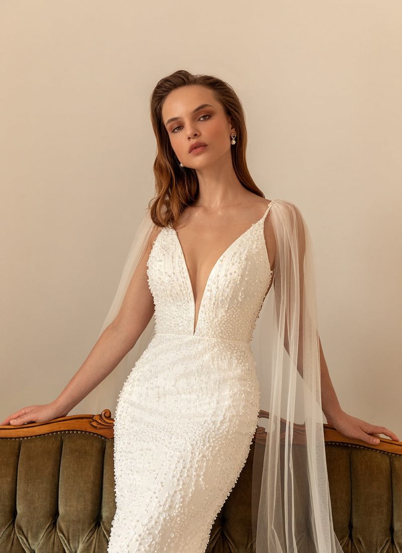 Perla backless beaded wedding dresses Adelaide Eva Lendel