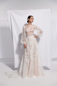 Daalarna couture long sleeve wedding dress adelaide
