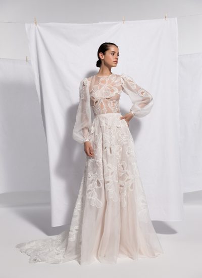 Daalarna couture long sleeve wedding dress adelaide